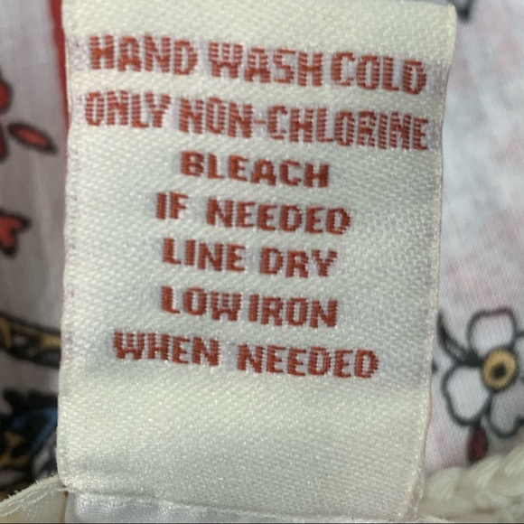 SUNDANCE Terrazzo Top XS Peasant Paisley Lace Fringe Trim Long Sleeves B… - Picture 9 of 13